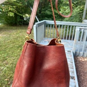 Portland Leather Nutmeg Bucket Bag